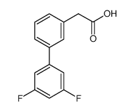 3-BIPHENYL-3',5'-DIFLUORO-ACETICACID Structure