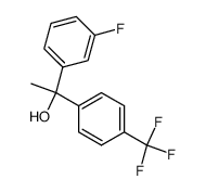 1-(3-Fluoro-phenyl)-1-(4-trifluoromethyl-phenyl)-ethanol Structure