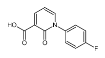 1-(4-氟苯基)-2-氧代-1,2-二氢吡啶-3-羧酸结构式
