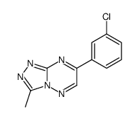 4-(3-chlorophenyl)-9-methyl-1,2,5,7,8-pentazabicyclo[4.3.0]nona-2,4,6, 8-tetraene结构式