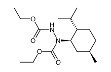 N-menthyl-1,2-diethoxycarbonylhydrazine结构式