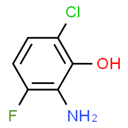 Phenol,2-amino-6-chloro-3-fluoro- Structure