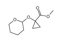 methyl 1-tetrahydropyranyloxycyclopropylcarboxylate结构式