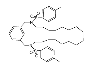 3,5-benzo-1,7-bis(p-tolylsulfonyl)-1,7-diazacyclotricosane Structure