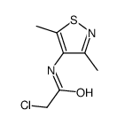 2-chloro-N-(3,5-dimethyl-1,2-thiazol-4-yl)acetamide结构式
