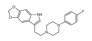 7-[2-[4-(4-fluorophenyl)piperazin-1-yl]ethyl]-5H-[1,3]dioxolo[4,5-f]indole结构式