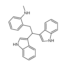 2-[2,2-bis(1H-indol-3-yl)ethyl]-N-methylaniline Structure