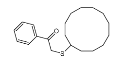 2-cyclododecylsulfanyl-1-phenylethanone Structure