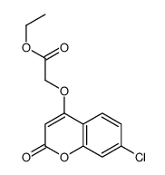 ethyl 2-(7-chloro-2-oxochromen-4-yl)oxyacetate结构式