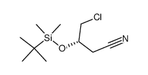 (3S)-3-(tert-butyldimethylsiloxy)-4-chlorobutanenitrile Structure