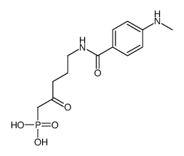 [5-[[4-(methylamino)benzoyl]amino]-2-oxopentyl]phosphonic acid结构式