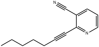 2-(1-heptynyl)nicotinonitrile结构式