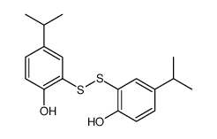 2-[(2-hydroxy-5-propan-2-ylphenyl)disulfanyl]-4-propan-2-ylphenol结构式