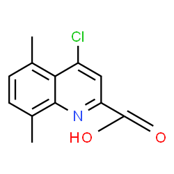 4-CHLORO-5,8-DIMETHYLQUINOLINE-2-CARBOXYLIC ACID Structure