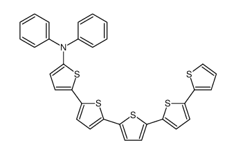N,N-diphenyl-5-[5-[5-(5-thiophen-2-ylthiophen-2-yl)thiophen-2-yl]thiophen-2-yl]thiophen-2-amine Structure