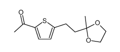 1-[5-[2-(2-methyl-1,3-dioxolan-2-yl)ethyl]thiophen-2-yl]ethanone Structure