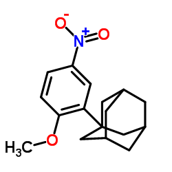 1-(2-Methoxy-5-nitrophenyl)adamantane Structure