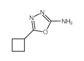 5-环丁基-1,3,4-恶二唑-2-胺结构式