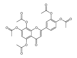 5,7,8-triacetoxy-2-(3,4-diacetoxy-phenyl)-chromen-4-one Structure