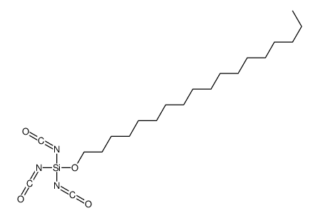 triisocyanato(octadecoxy)silane结构式