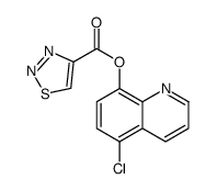 (5-chloroquinolin-8-yl) thiadiazole-4-carboxylate结构式