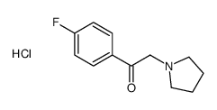 1-(4-fluorophenyl)-2-pyrrolidin-1-ylethanone,hydrochloride Structure