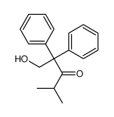 1-hydroxy-4-methyl-2,2-diphenylpentan-3-one结构式
