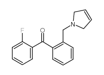 2-FLUORO-2'-(3-PYRROLINOMETHYL) BENZOPHENONE结构式
