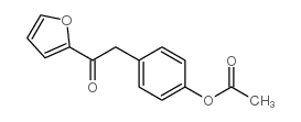 4-ACETOXYBENZYL 2-FURYL KETONE结构式