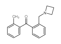 2-AZETIDINOMETHYL-2'-METHYLBENZOPHENONE Structure