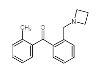 2-AZETIDINOMETHYL-2'-METHYLBENZOPHENONE structure