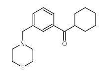 CYCLOHEXYL 3-(THIOMORPHOLINOMETHYL)PHENYL KETONE图片