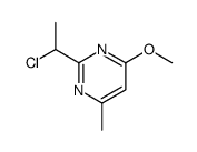 2-(1-chloroethyl)-4-methoxy-6-methylpyrimidine结构式