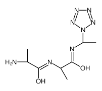 (2S)-2-amino-N-[(2S)-1-oxo-1-[1-(pentazol-1-yl)ethylamino]propan-2-yl]propanamide Structure