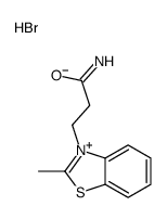 3-(2-methyl-1,3-benzothiazol-3-ium-3-yl)propanamide,bromide Structure
