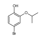 Phenol, 4-bromo-2-(1-methylethoxy) Structure