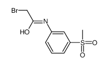 2-bromo-N-(3-methylsulfonylphenyl)acetamide结构式