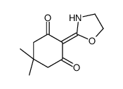 5,5-dimethyl-2-(1,3-oxazolidin-2-ylidene)cyclohexane-1,3-dione结构式