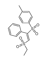 1-((E)-2-Ethanesulfonyl-1-phenyl-ethenesulfonyl)-4-methyl-benzene Structure