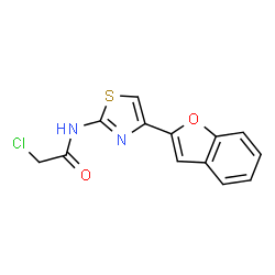 N-(4-(Benzofuran-2-yl)thiazol-2-yl)-2-chloroacetamide Structure