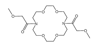 N,N'-bis(methoxymethylcarbonyl)-4,13-diaza-18-crown-6结构式