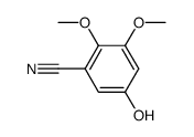 1-cyano-5-hydroxy-2,3-dimethoxybenzene Structure