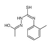 1-acetyl-4-(2-tolyl)thiosemicarbazide结构式