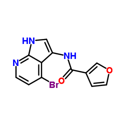 N-(4-Bromo-1H-pyrrolo[2,3-b]pyridin-3-yl)-3-furamide Structure