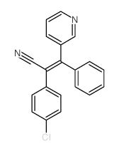 3-Pyridineacrylonitrile,a-(p-chlorophenyl)-b-phenyl- (7CI) structure