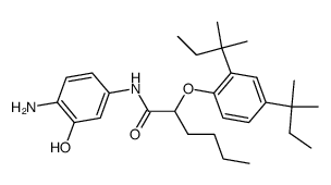 2-amino-5-[α-(2,4-bis-t-pentylphenoxy)-hexanoylamino]-phenol结构式