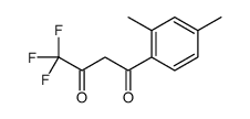 1-(2,4-dimethylphenyl)-4,4,4-trifluorobutane-1,3-dione结构式