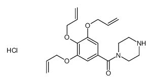 piperazin-1-yl-[3,4,5-tris(prop-2-enoxy)phenyl]methanone,hydrochloride Structure