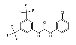1-(3,5-bis(trifluoromethyl)phenyl)-3-(3-chlorophenyl)urea结构式