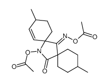 14-Acetoxy-3,11-dimethyl-14-azadispiro<5.1.5.2>pentadec-9-en-7,15-dion-7-acetyloxim结构式